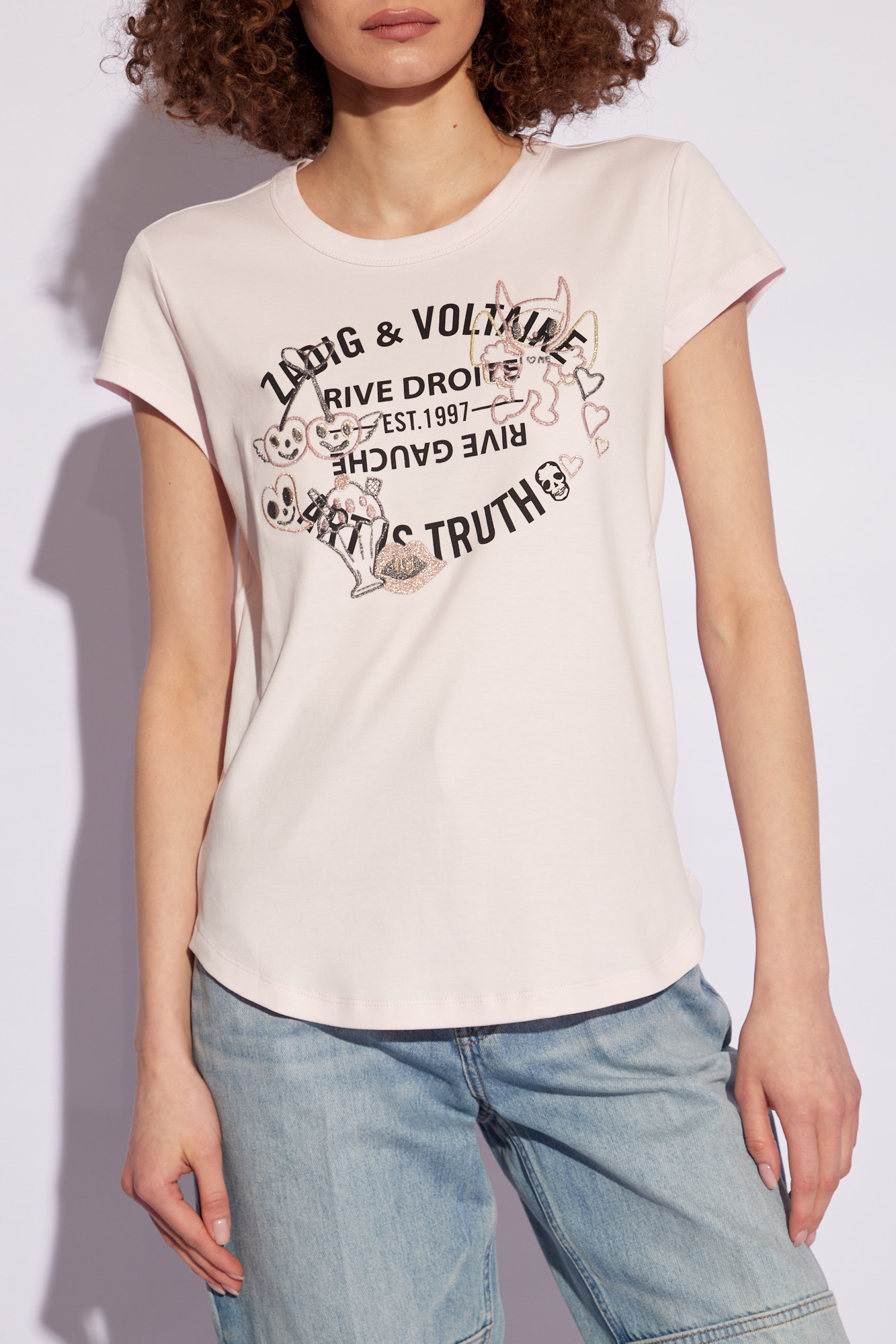 SchaferandweinerShops Bermuda - Pink 'Woop Insignia' T